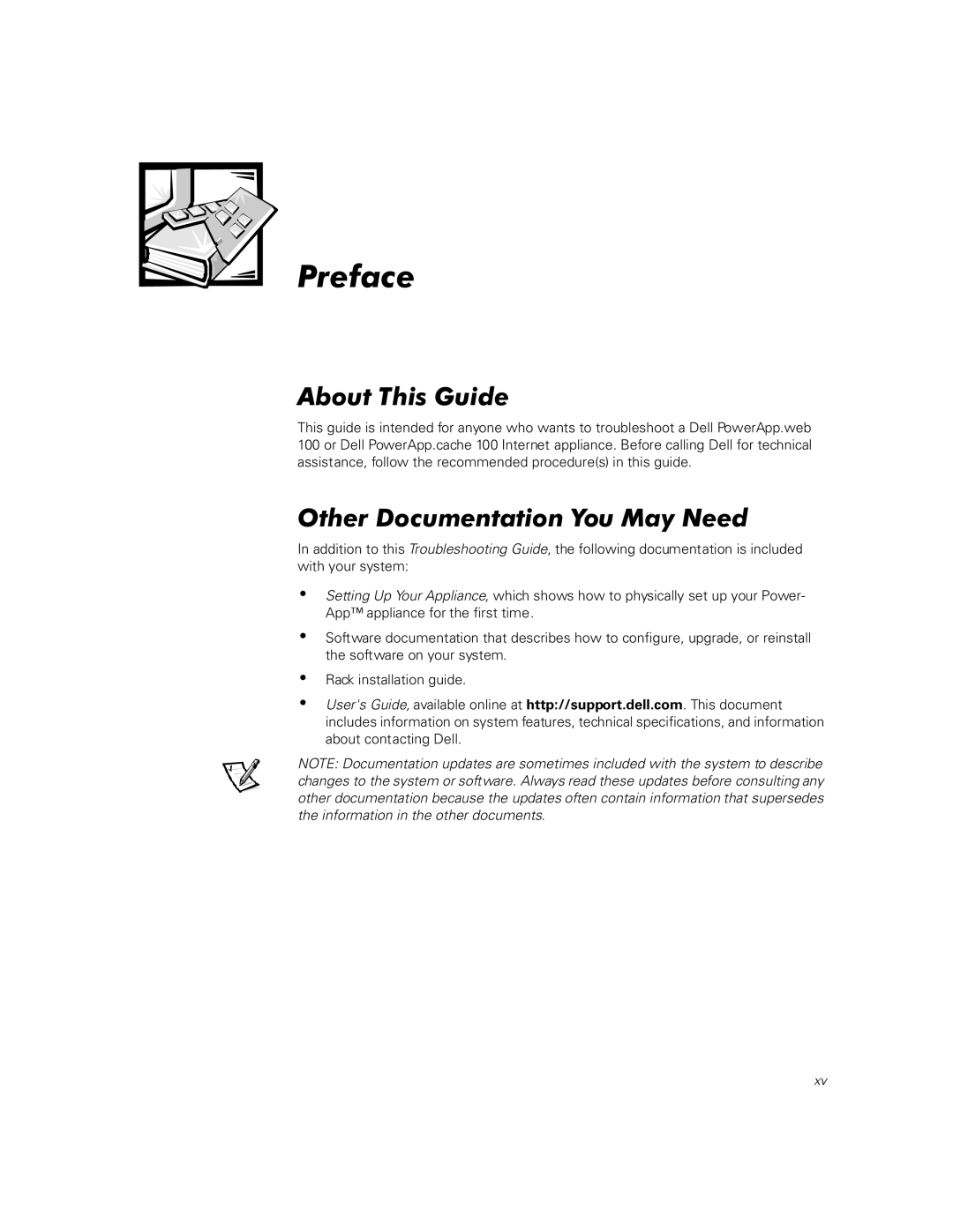 Dell 100 technical specifications 