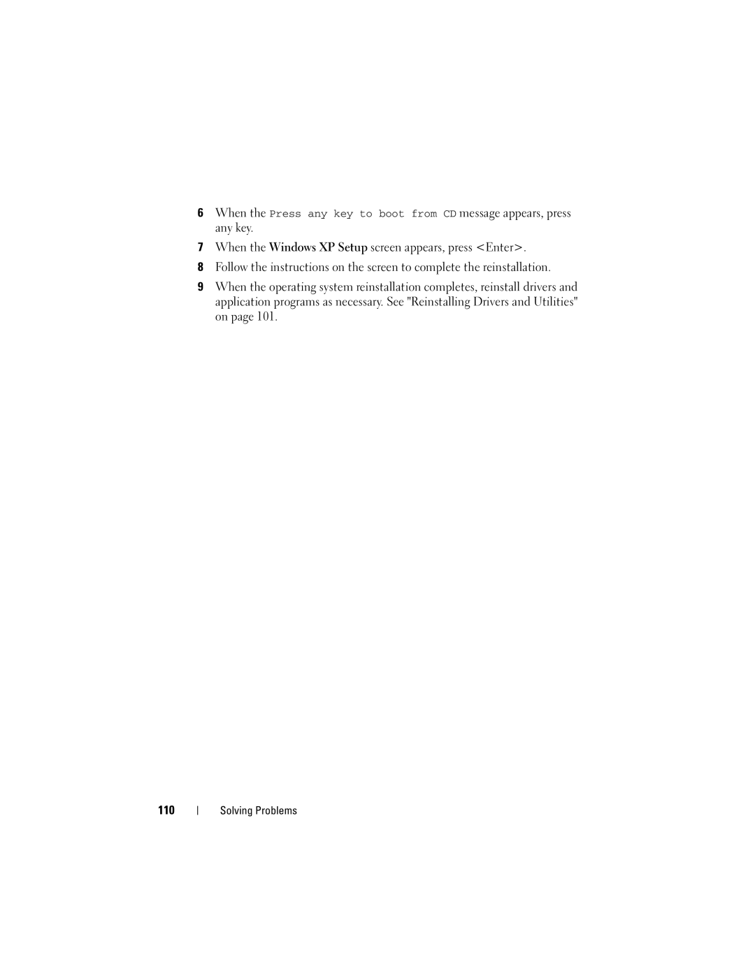 Dell 1000 owner manual Solving Problems 