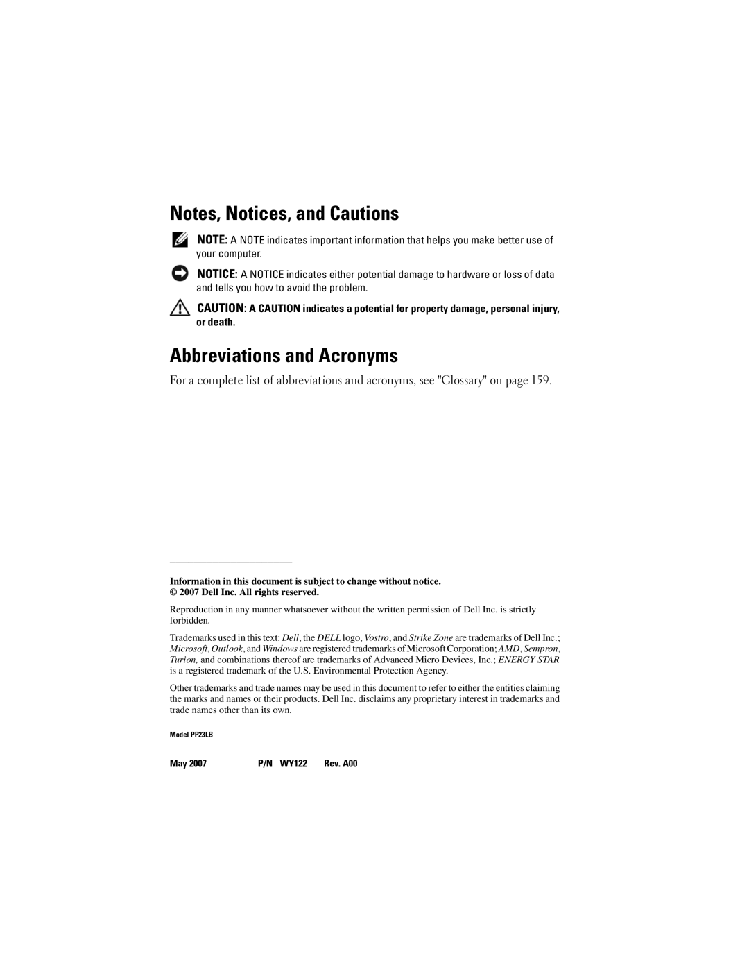 Dell 1000 owner manual Abbreviations and Acronyms 