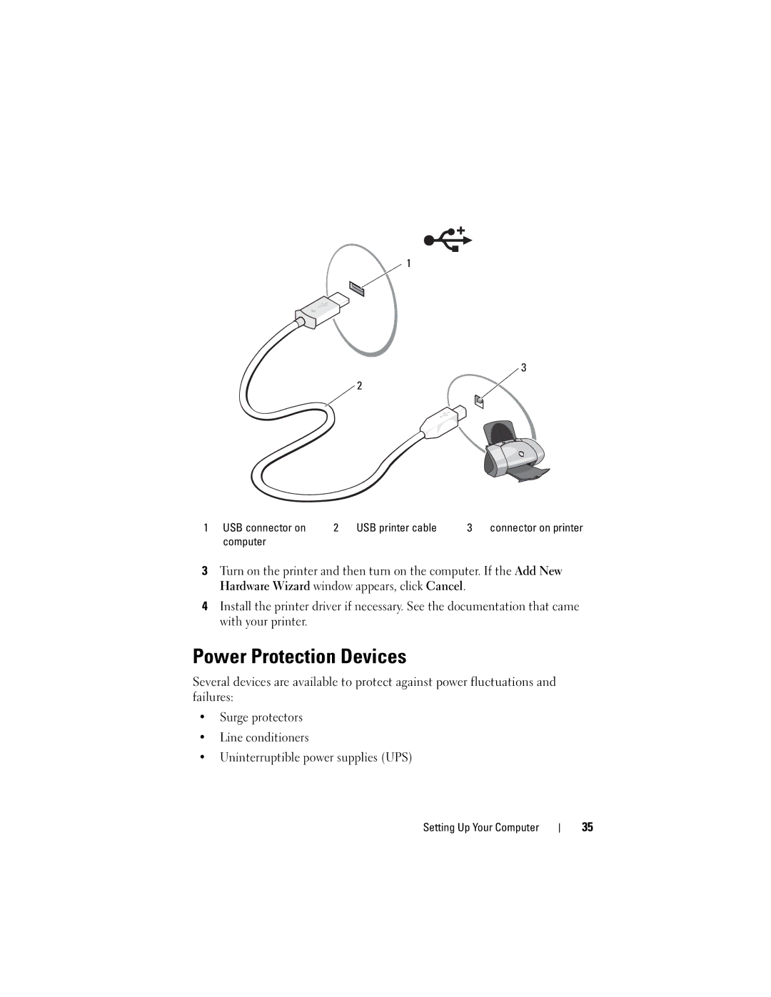 Dell 1000 owner manual Power Protection Devices 