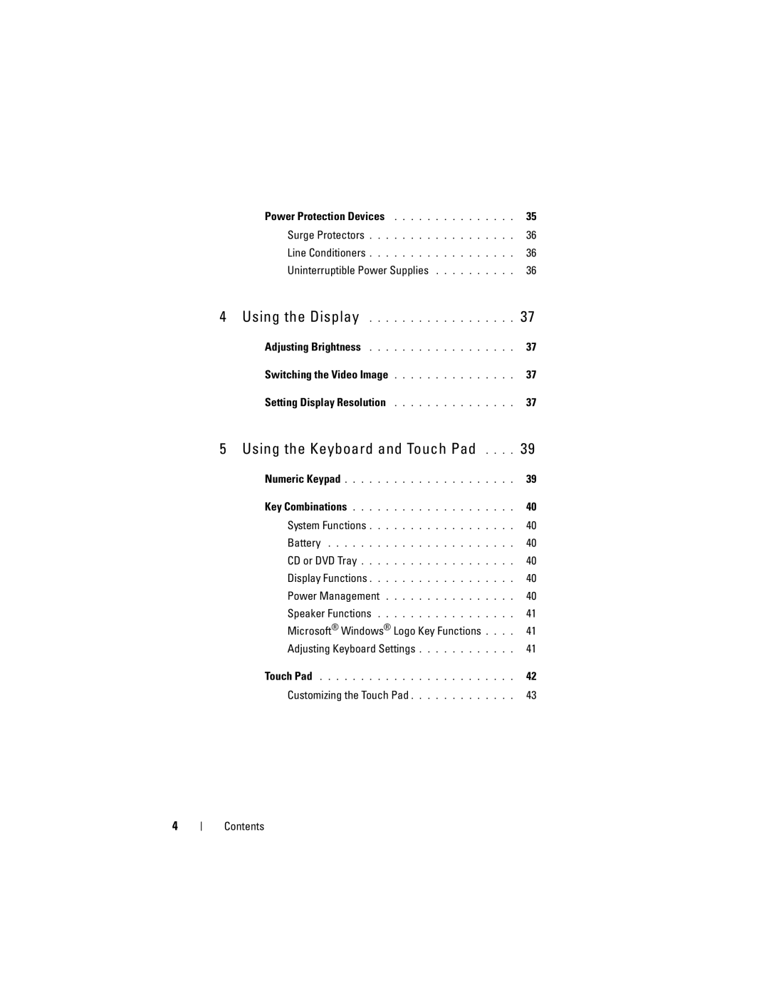 Dell 1000 owner manual Uninterruptible Power Supplies, Customizing the Touch Pad Contents 