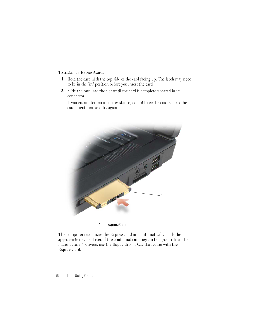 Dell 1000 owner manual ExpressCard 