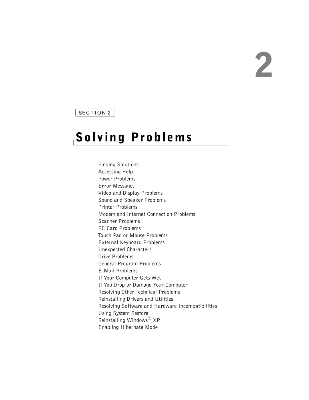 Dell 100N owner manual Solving Problems, If Your Computer Gets Wet 