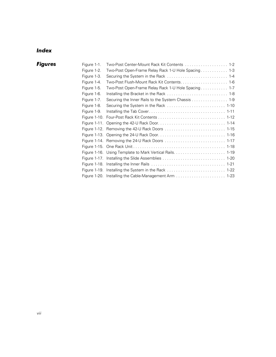 Dell 110, 350, 100 manual Index, Figures 