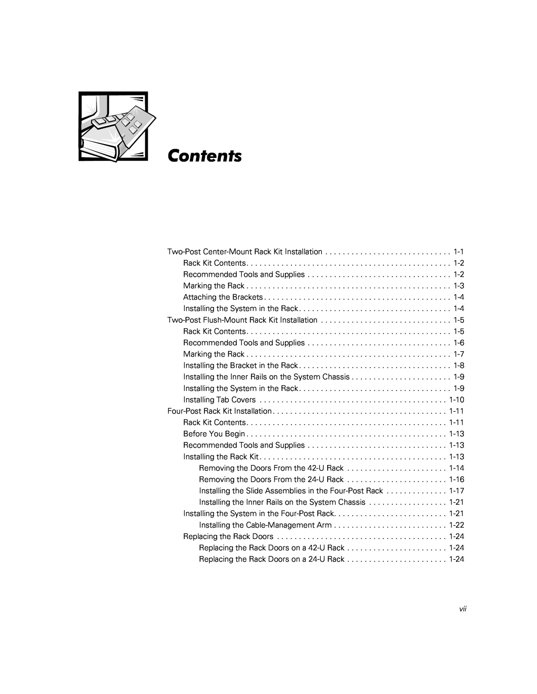 Dell 100, 110, 350 manual Contents 