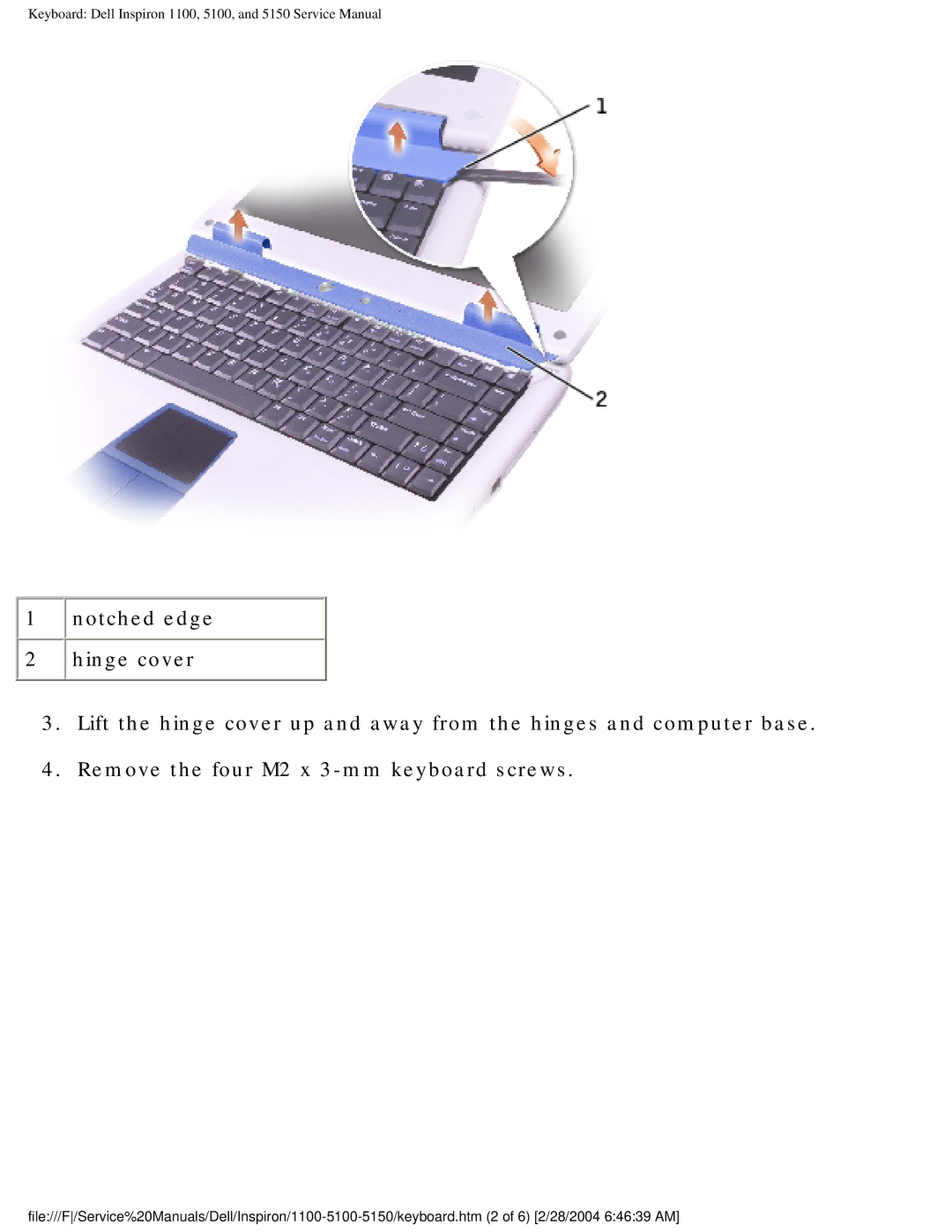 Dell 5100, 1100, 5150 service manual 