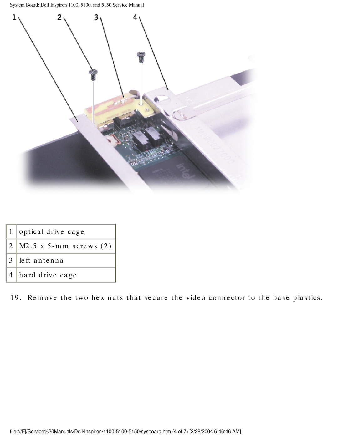 Dell 5150, 1100, 5100 service manual 