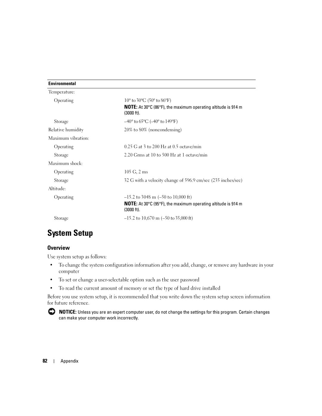 Dell 1100, Dimension B 110 manual System Setup, Overview 