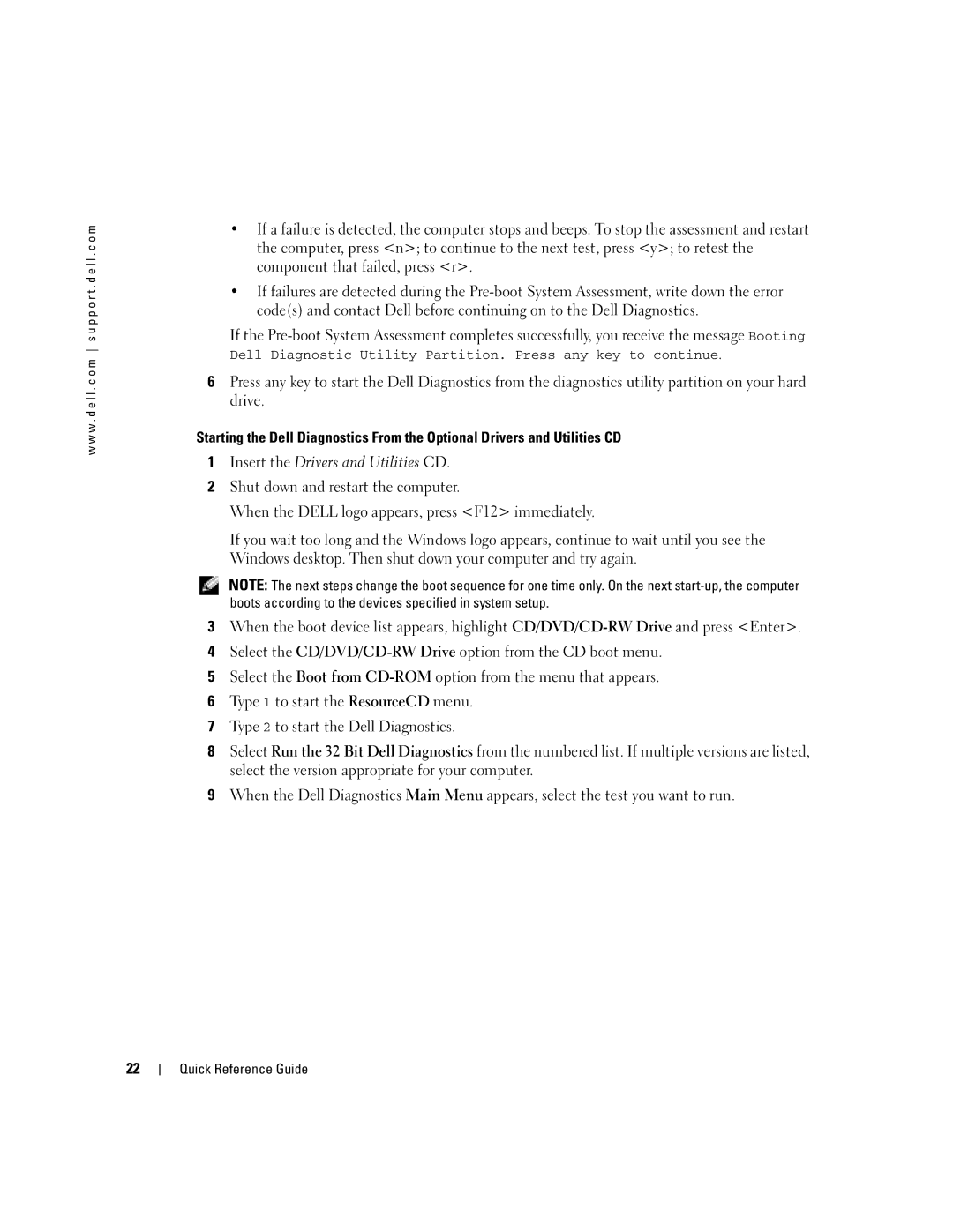 Dell 110L manual Quick Reference Guide 