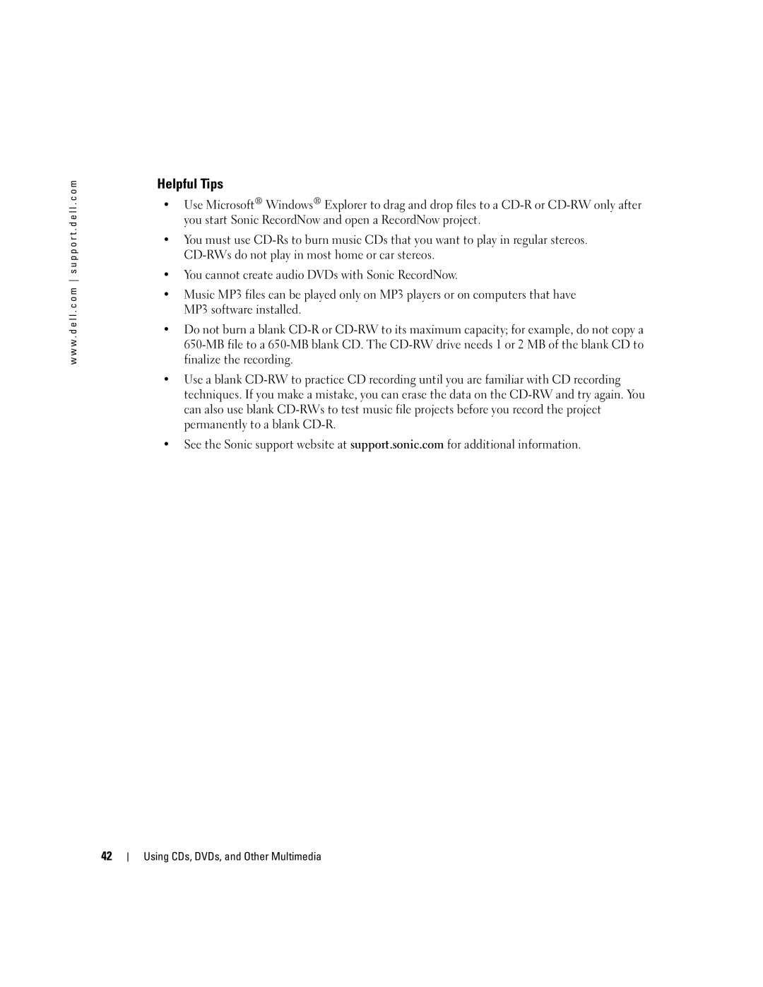 Dell 1150 owner manual Helpful Tips 