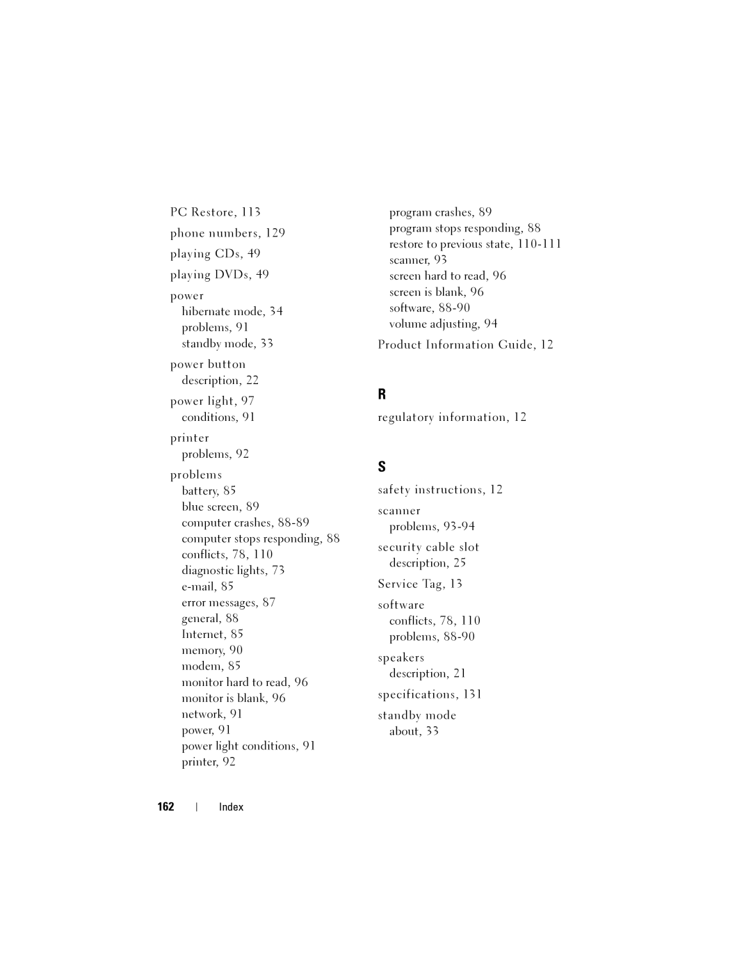 Dell 1200 owner manual 162 