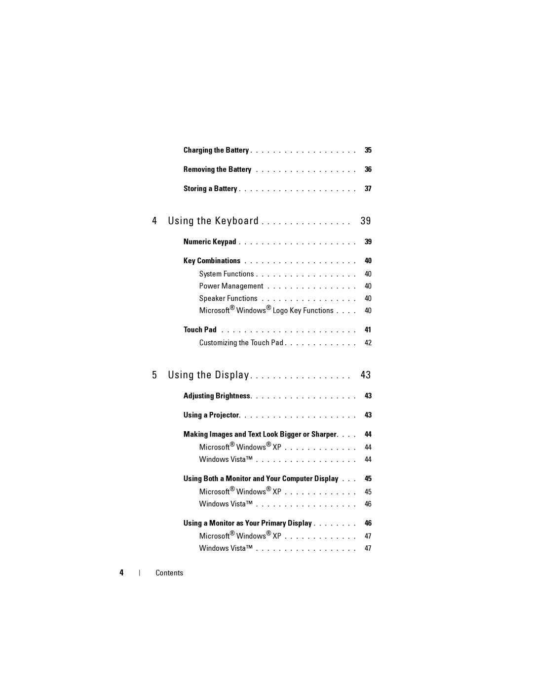 Dell 1200 owner manual Customizing the Touch Pad 