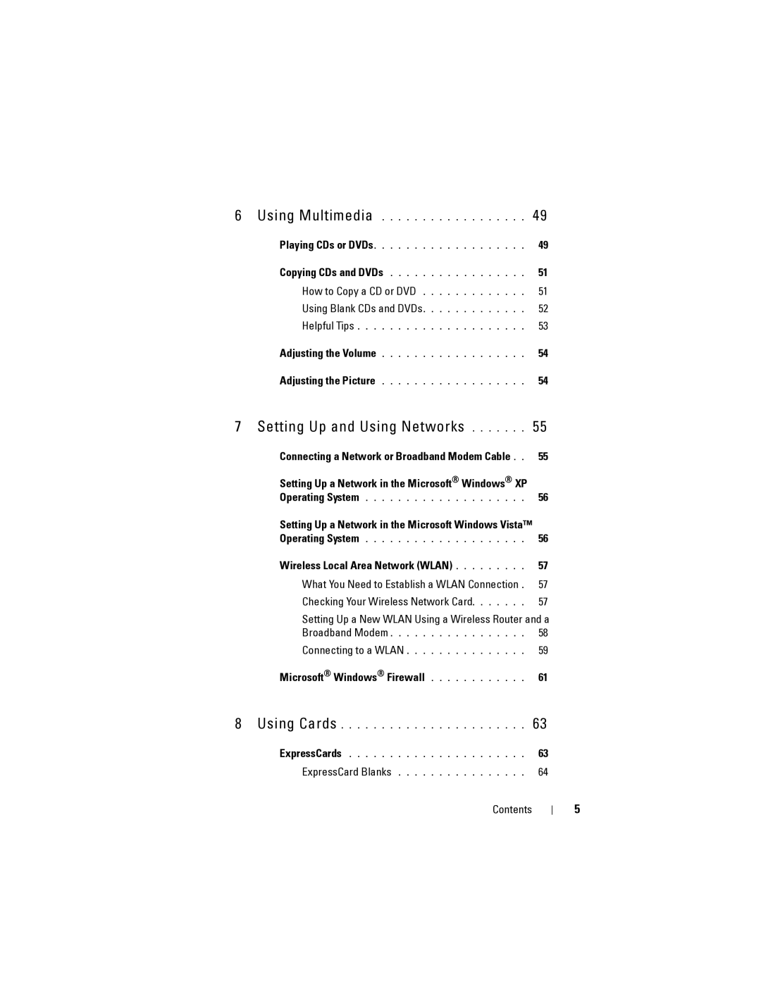 Dell 1200 owner manual Connecting a Network or Broadband Modem Cable, Microsoft Windows Firewall 