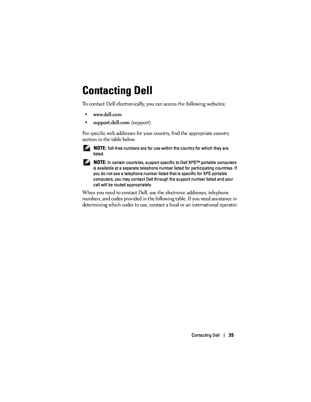 Dell 1200MP owner manual Contacting Dell 