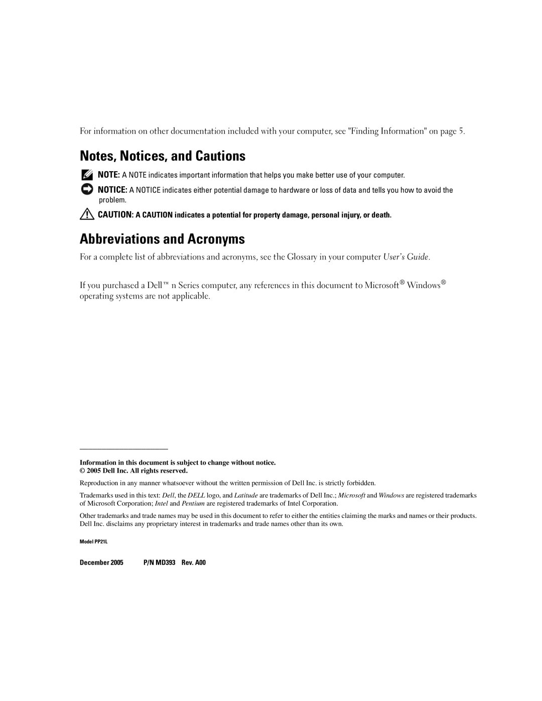 Dell 120L manual Abbreviations and Acronyms 