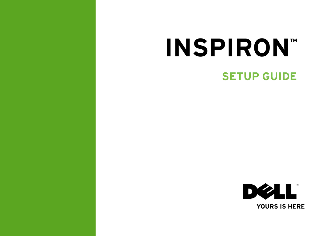 Dell M438J, 1210, PP40S setup guide Inspiron 