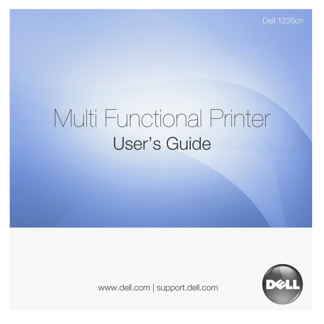 Dell 1235cn manual Multi Functional Printer 