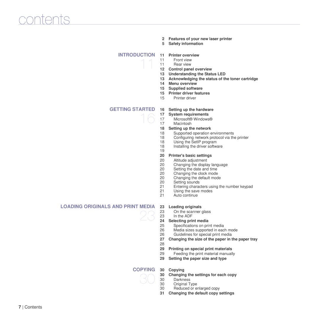 Dell 1235cn manual Contents 