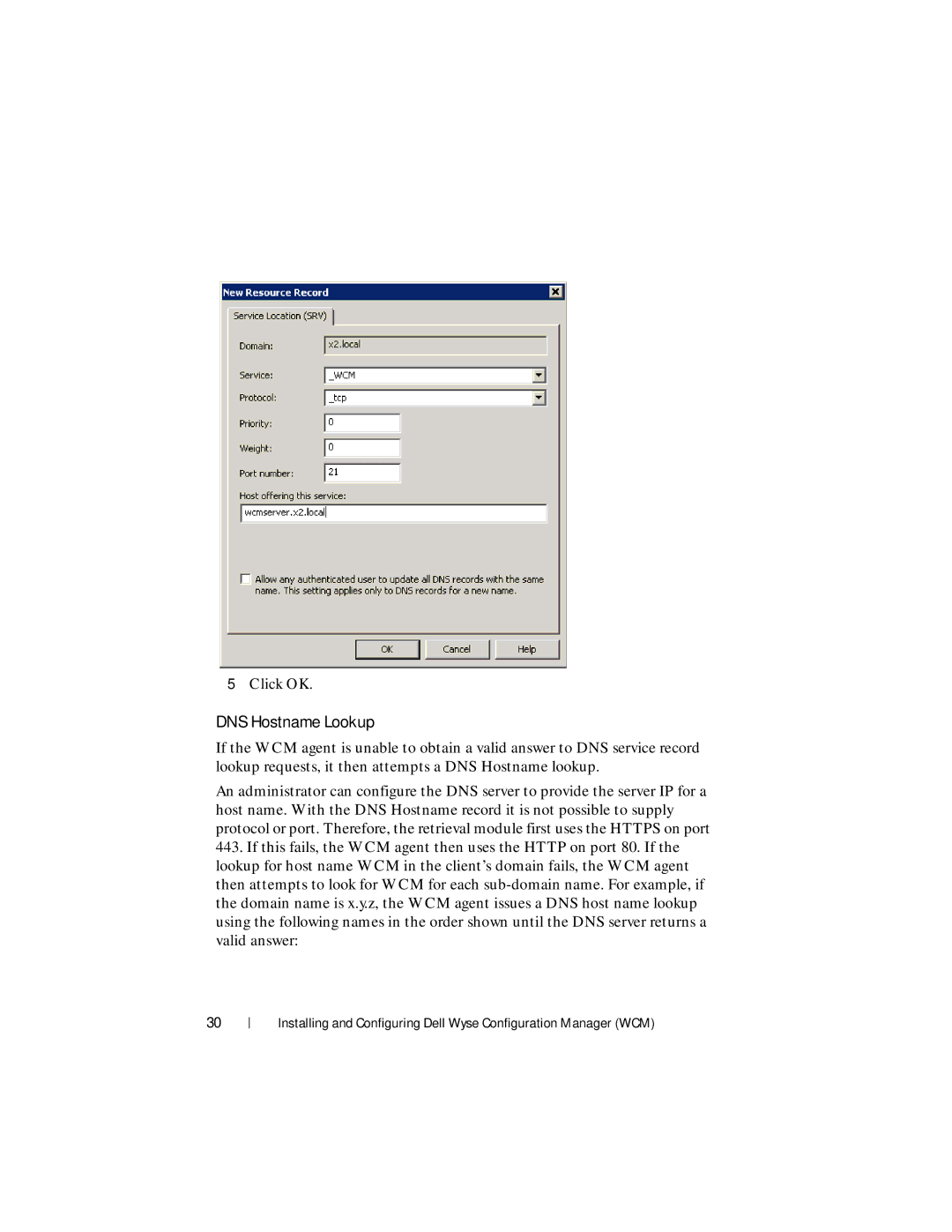 Dell 1.3.0.0 manual DNS Hostname Lookup 