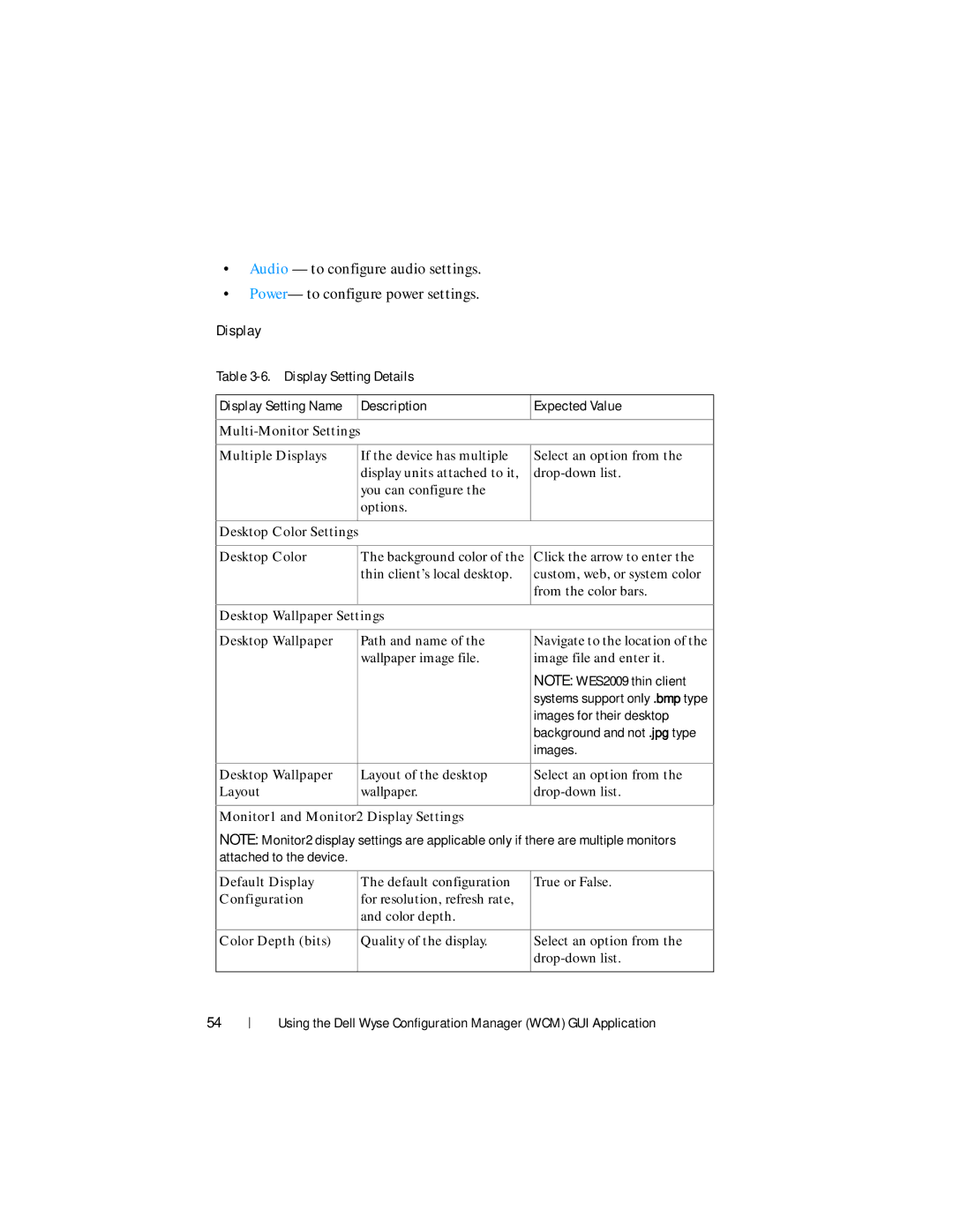 Dell 1.3.0.0 manual Display 