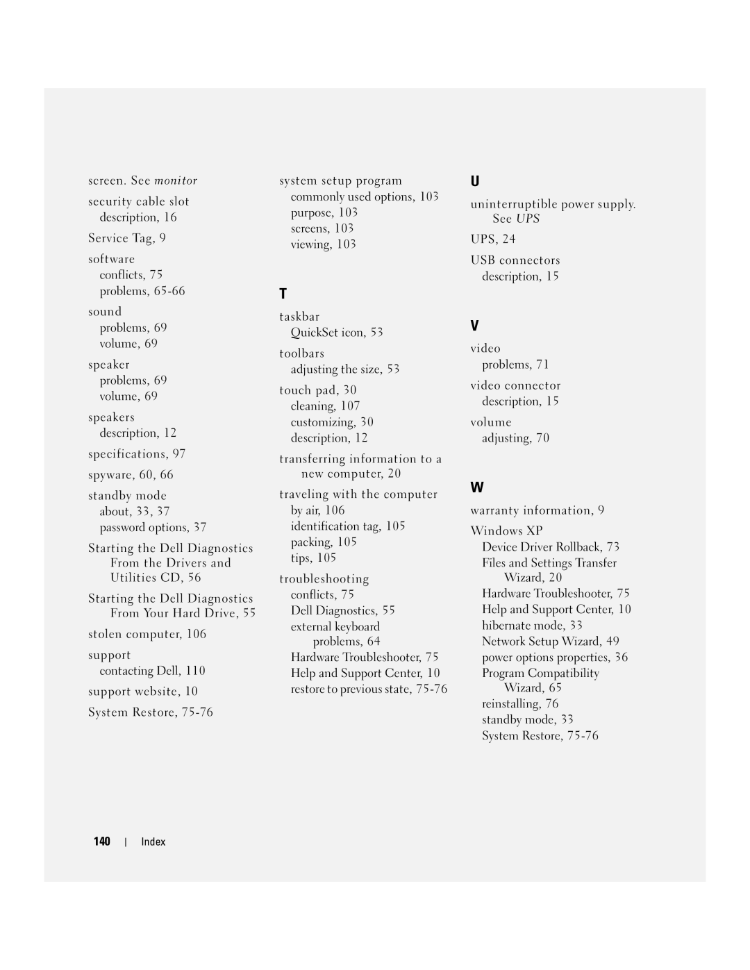 Dell 1300 owner manual 140 