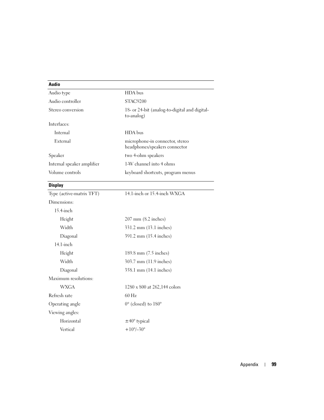 Dell 1300 owner manual Wxga 