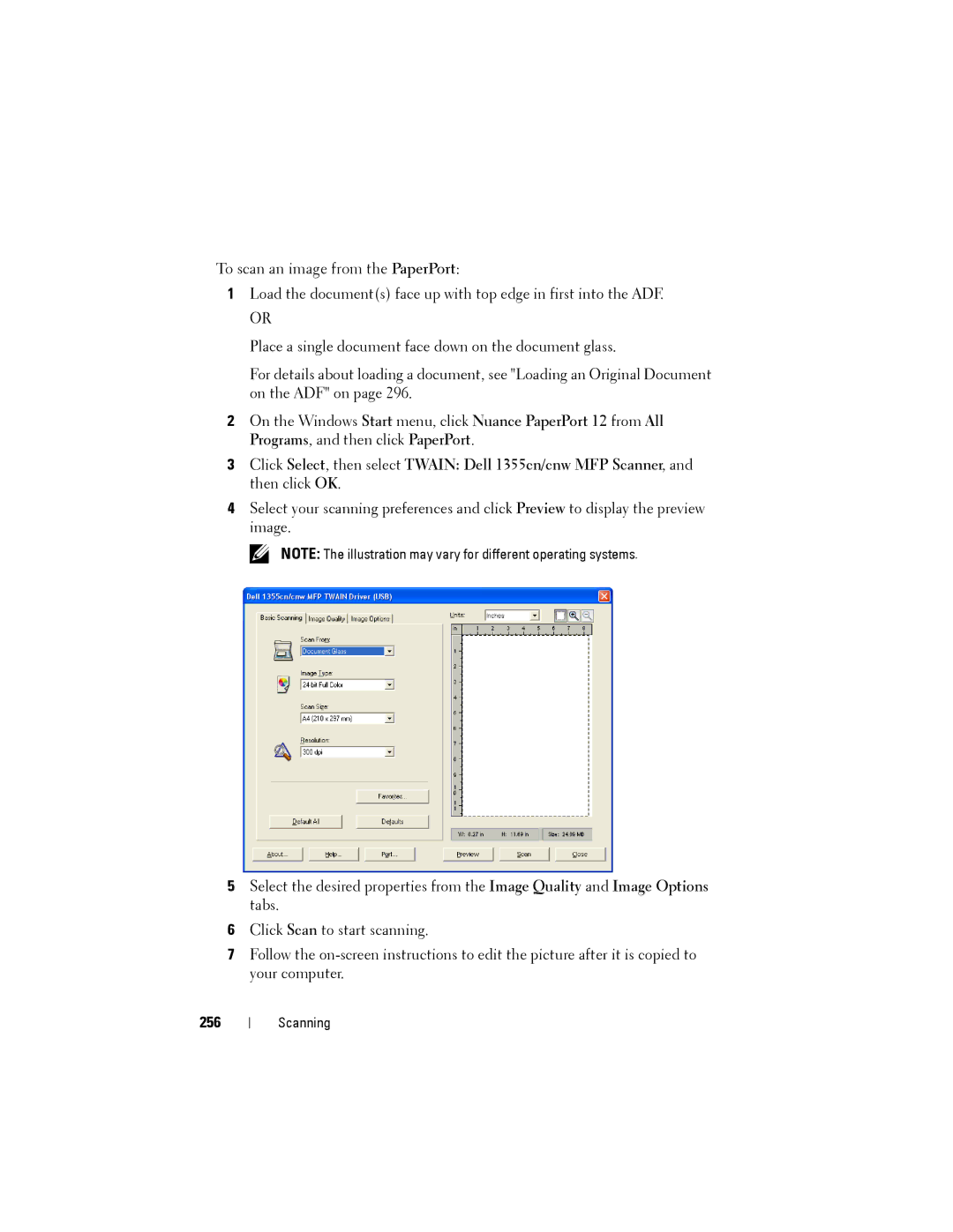 Dell 1355cnw, 1355CN manual 256 