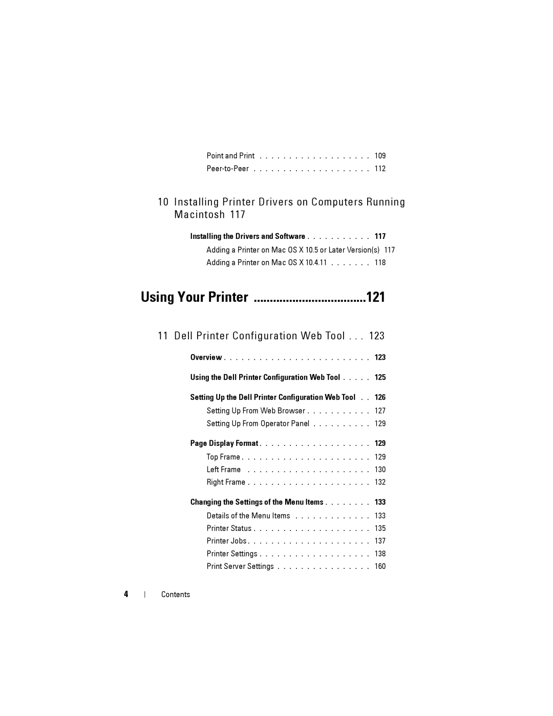 Dell 1355cnw, 1355CN manual 121, Using Your Printer 