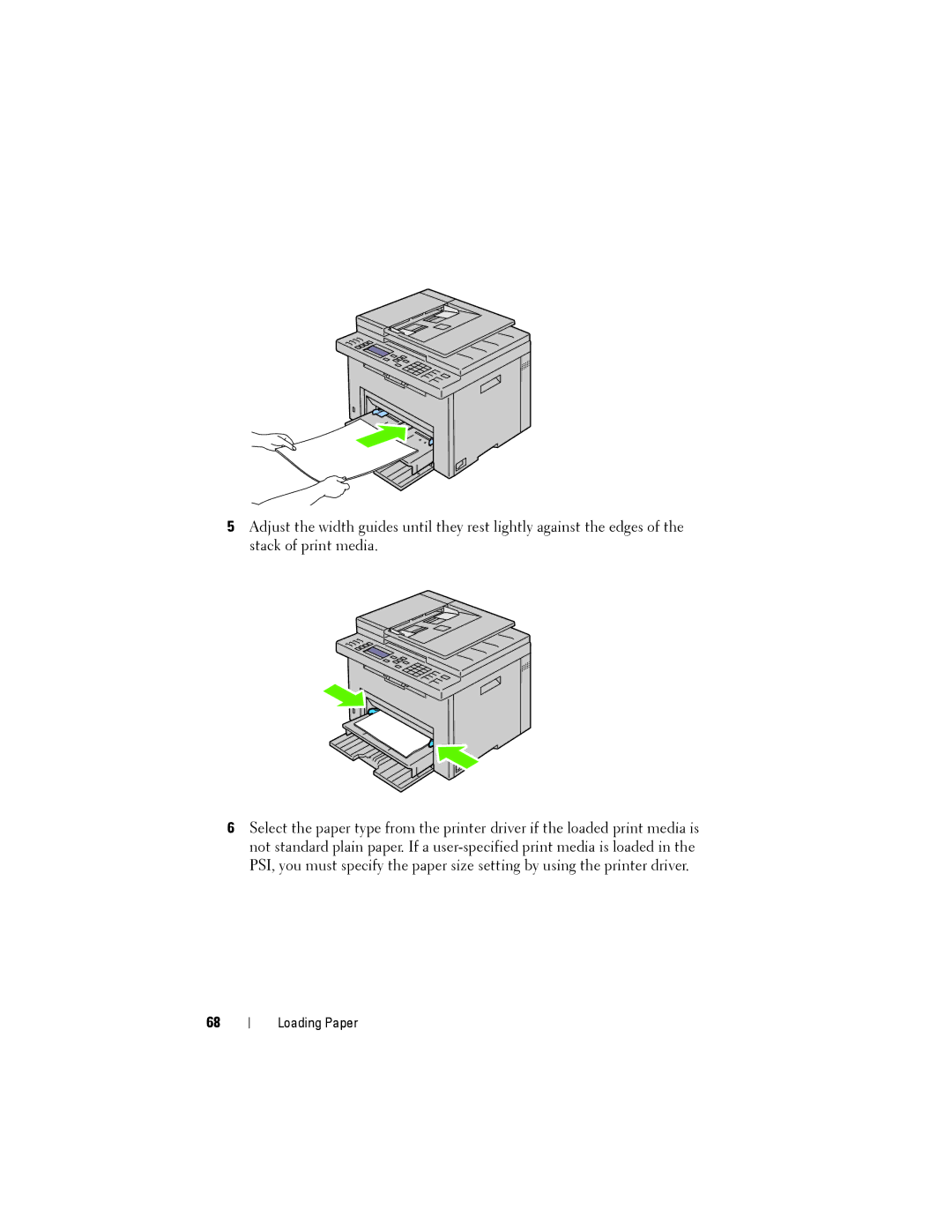 Dell 1355cnw, 1355CN manual Loading Paper 