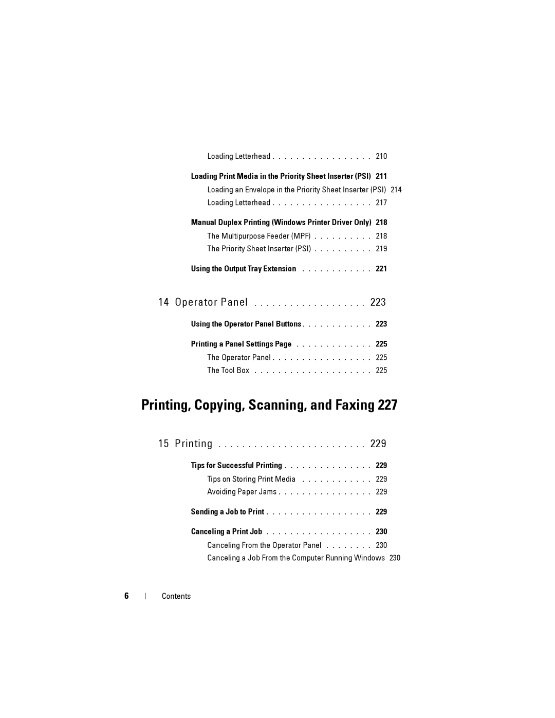 Dell 1355cnw, 1355CN manual Printing, Copying, Scanning, and Faxing 