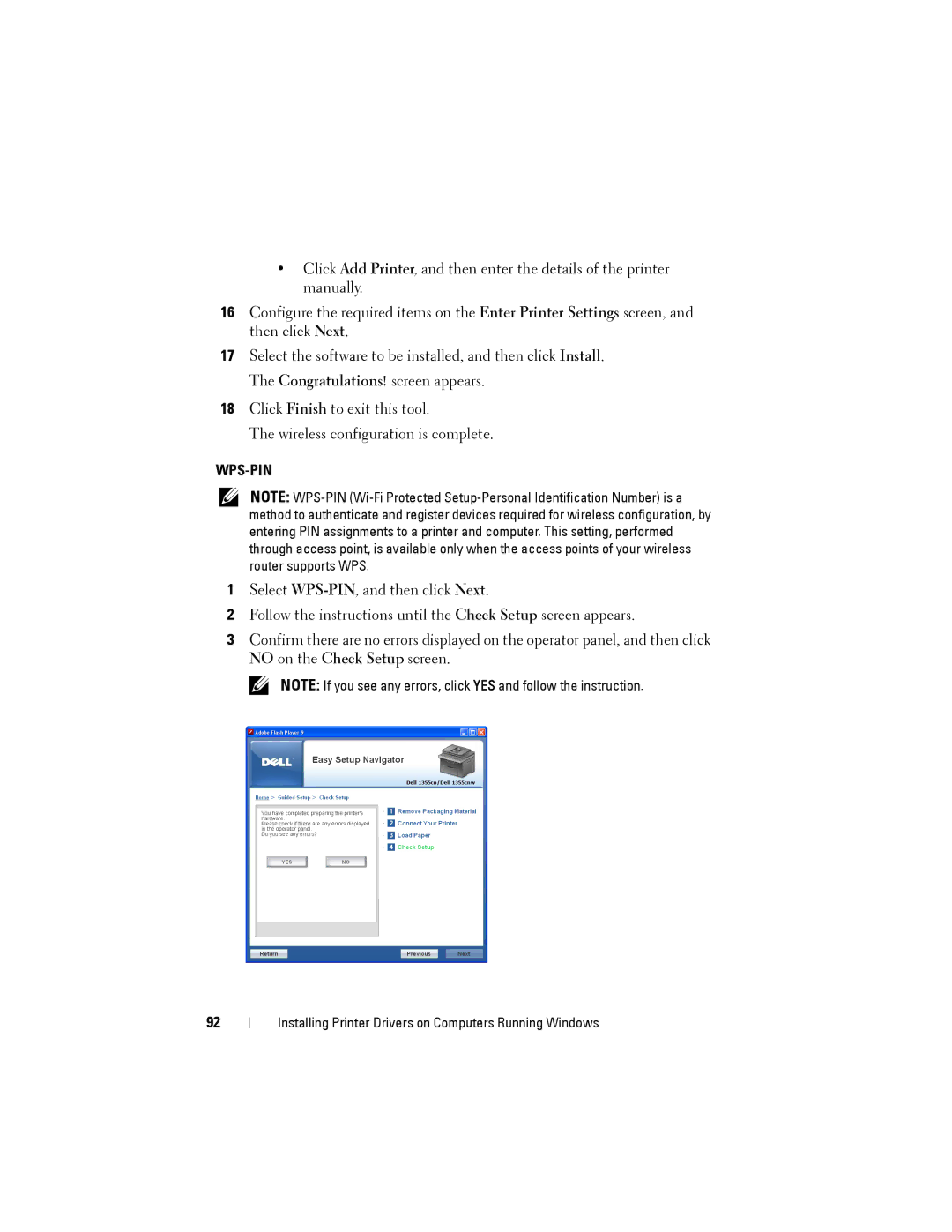 Dell 1355cnw, 1355CN manual Wps-Pin 