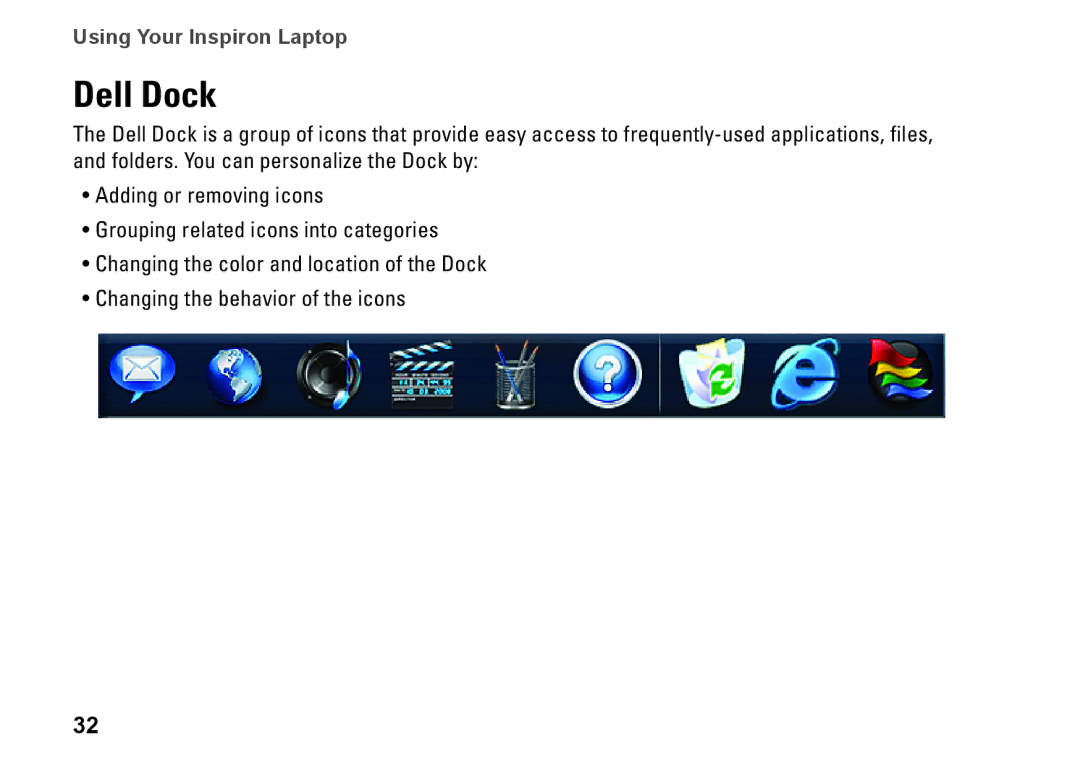 Dell 1370, P06S001, MV909 setup guide Dell Dock 