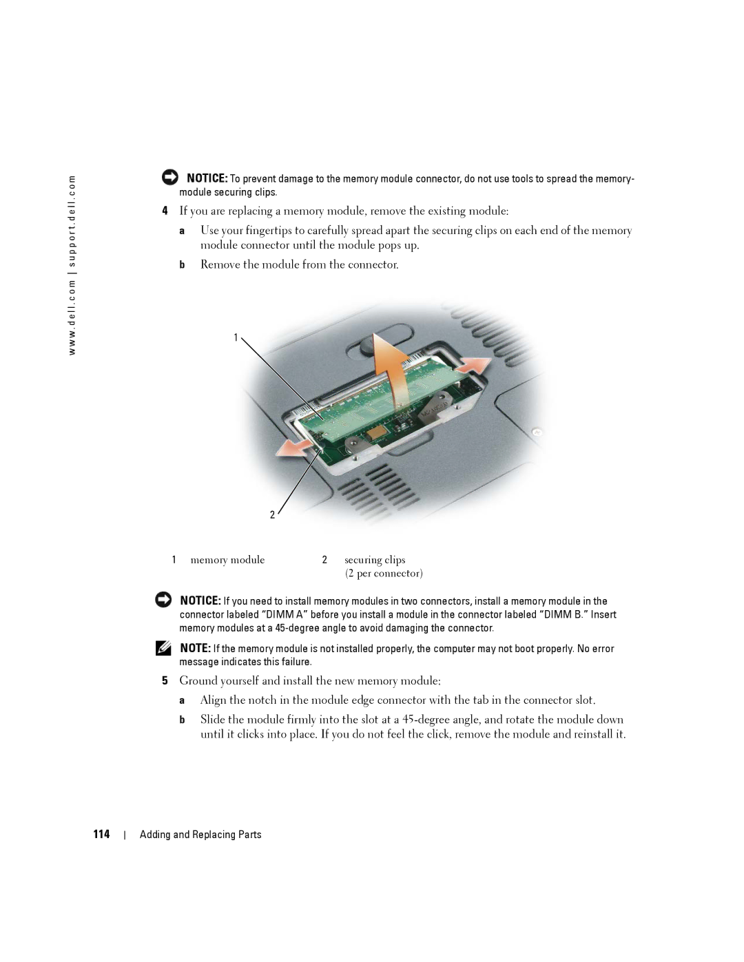 Dell 140M, PP19L owner manual 114 