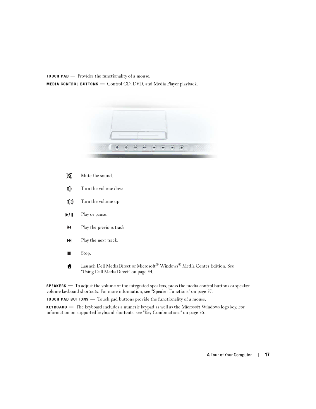 Dell PP19L, 140M owner manual Tour of Your Computer 