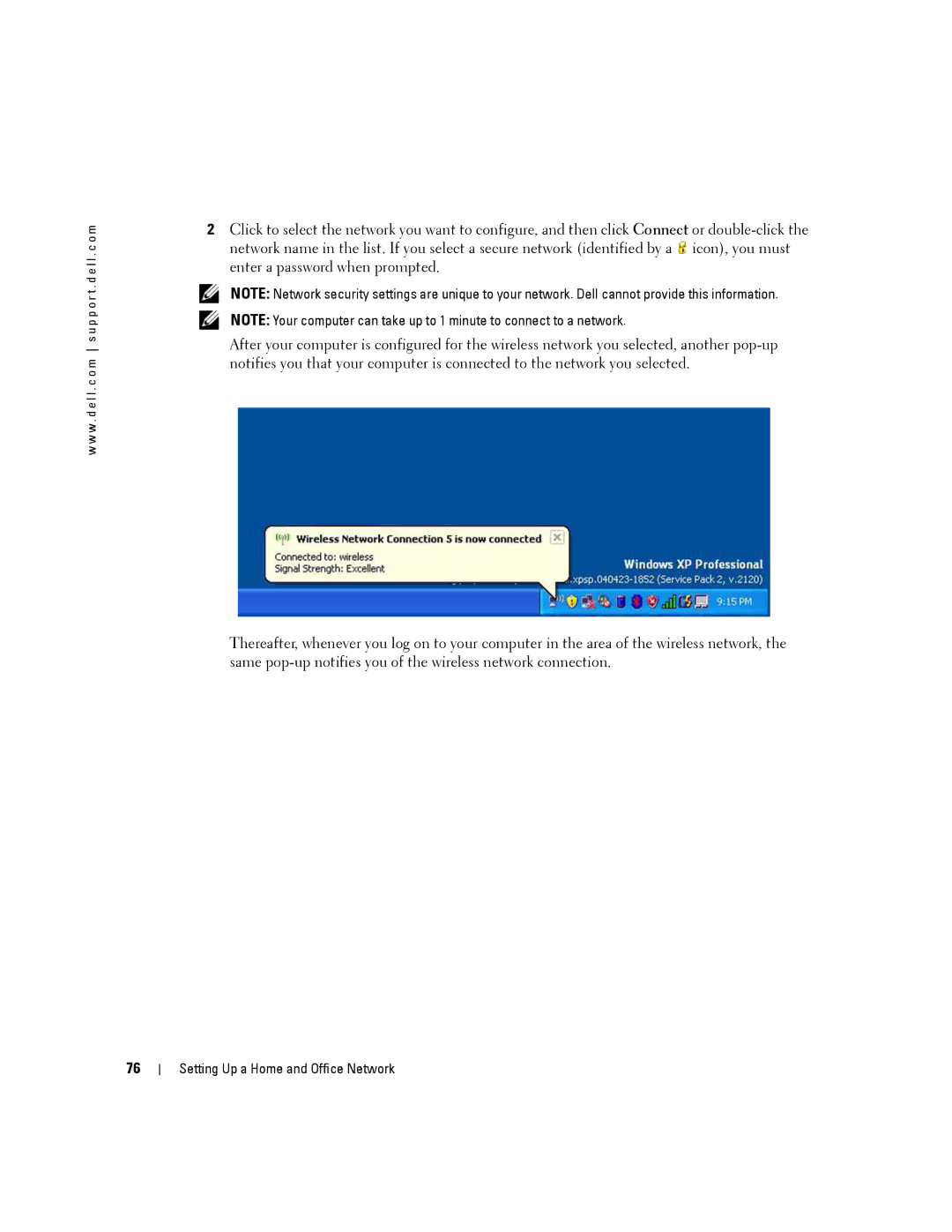 Dell 140M, PP19L owner manual Setting Up a Home and Office Network 