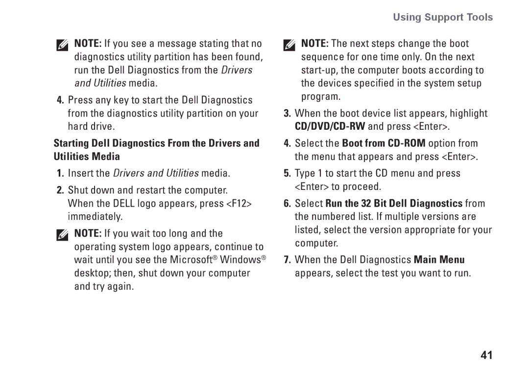 Dell PP24L, 1435, P479C setup guide Insert the Drivers and Utilities media 