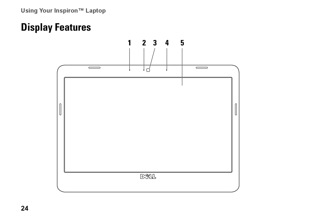 Dell PP42L, 1440, M792N setup guide Display Features, 3 4 