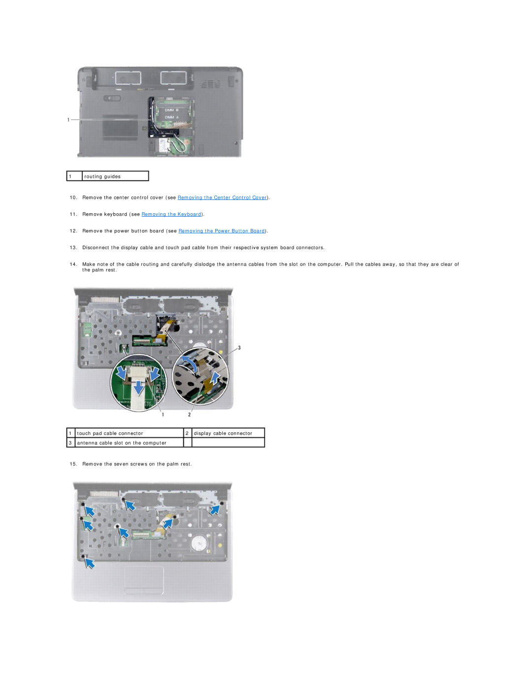 Dell 1440 manual Routing guides 