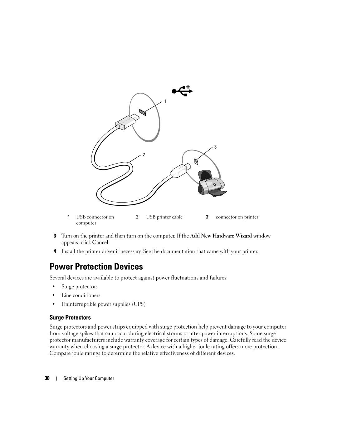 Dell 1501 owner manual Power Protection Devices, Surge Protectors 