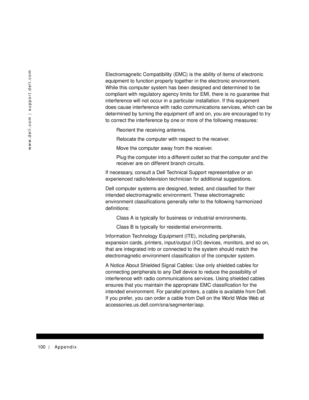 Dell 150D, 1N016 manual Appendix 