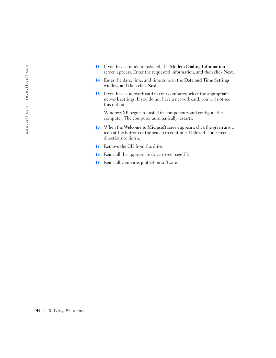 Dell 150D, 1N016 manual Solving Problems 