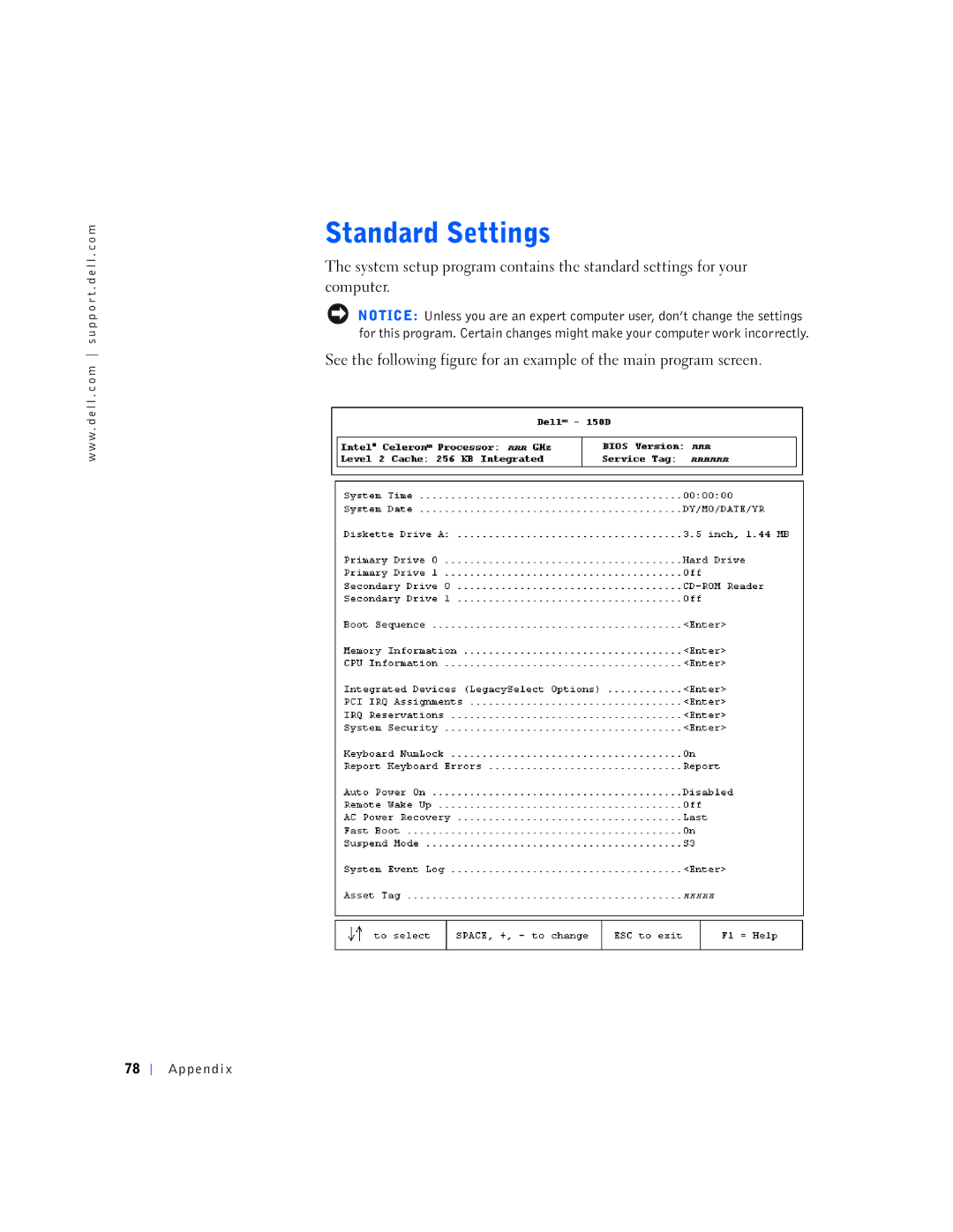 Dell 150D, 1N016 manual Appendix 