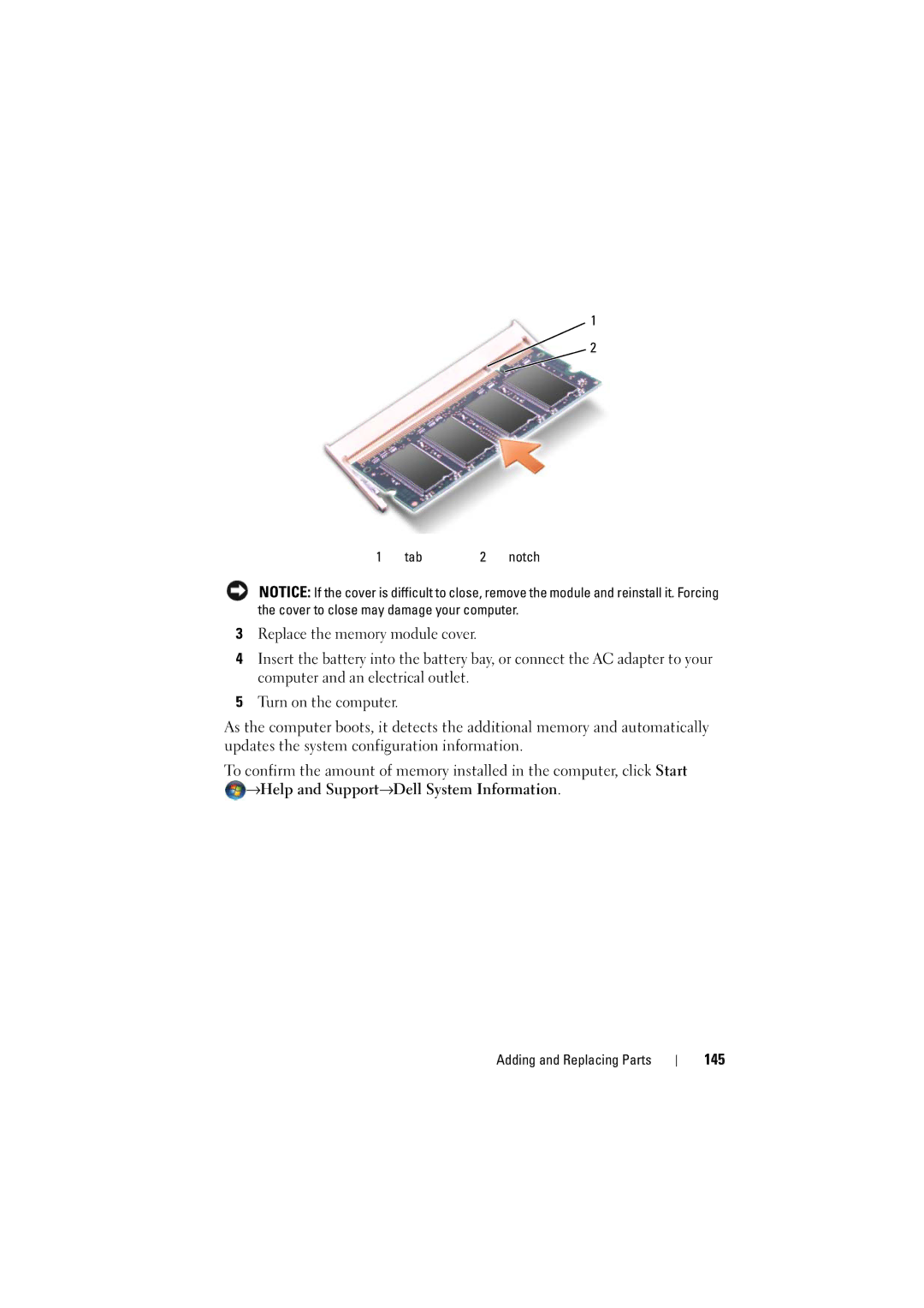 Dell 1526, 1525 owner manual 145 