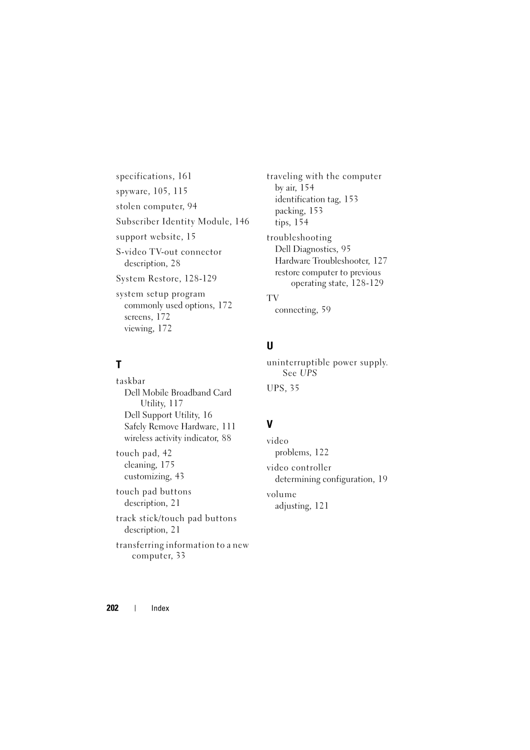 Dell 1525, 1526 owner manual 202 