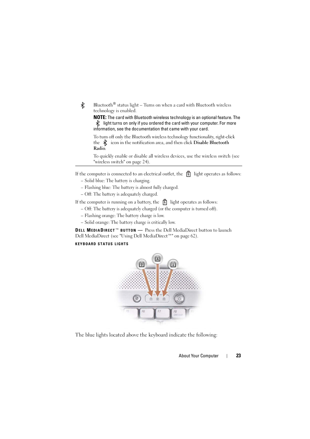 Dell 1526, 1525 owner manual Information, see the documentation that came with your card 