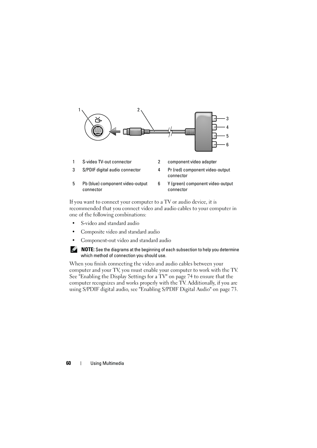 Dell 1525, 1526 owner manual Connector 