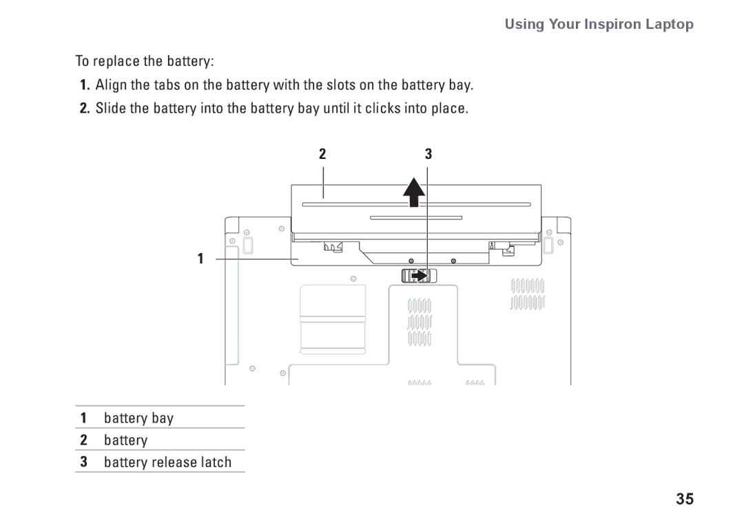 Dell 8X93C, 1564, P08F001, P08F series setup guide Using Your Inspiron Laptop 