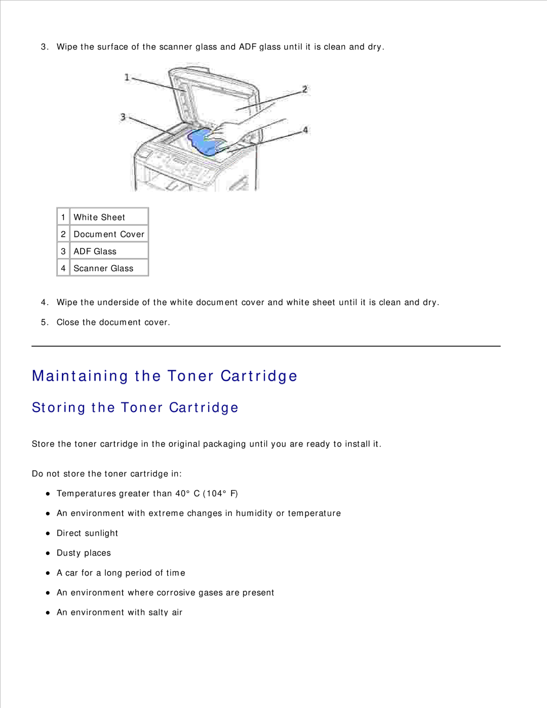 Dell 1600n manual Maintaining the Toner Cartridge, Storing the Toner Cartridge 