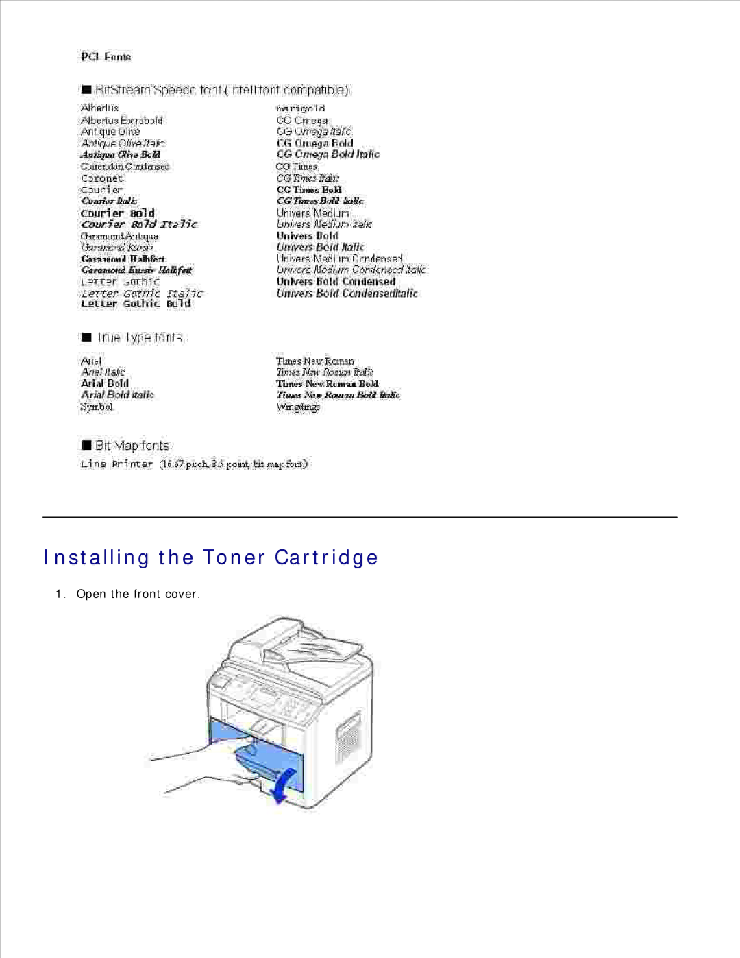 Dell 1600n manual Installing the Toner Cartridge 