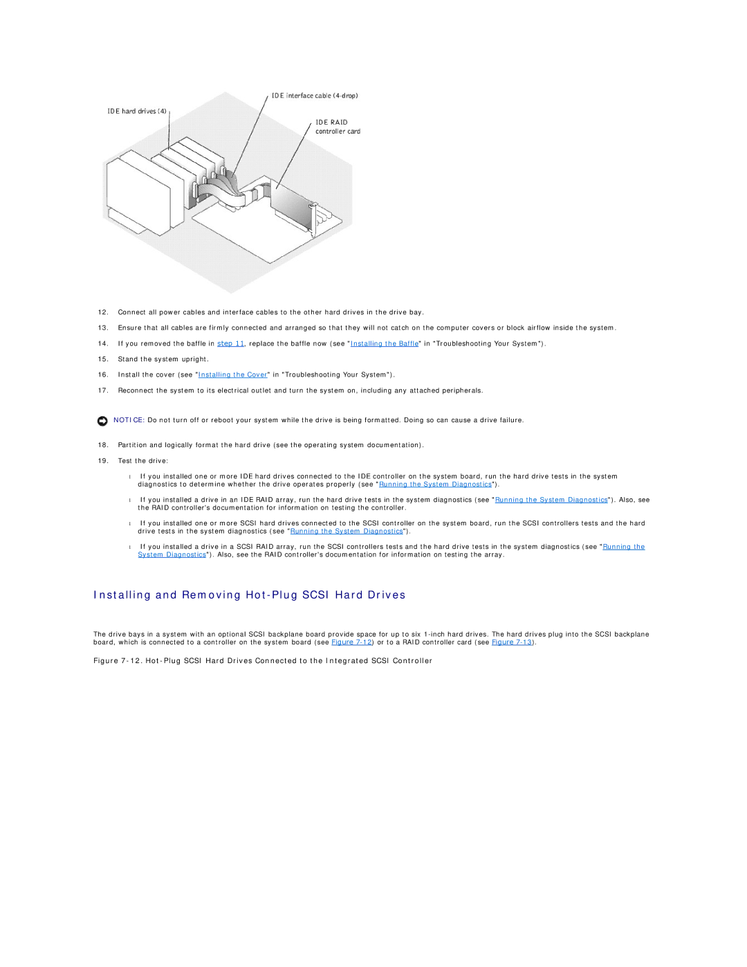 Dell 1600SC manual Installing and Removing Hot-Plug Scsi Hard Drives 